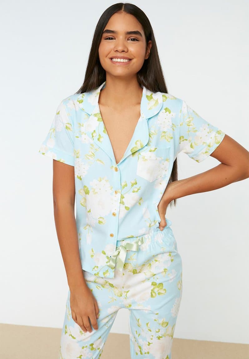 Floral pajama set