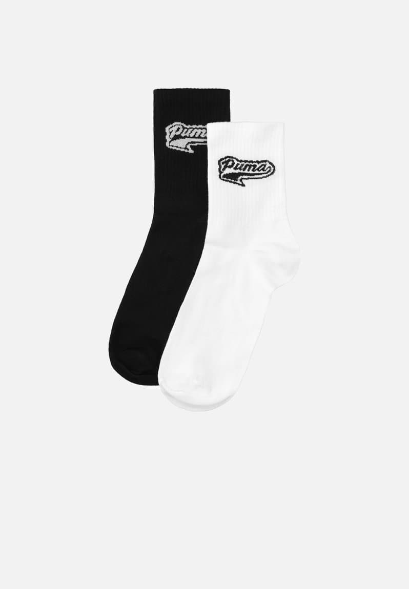Script logo low crew sock Puma White/Puma