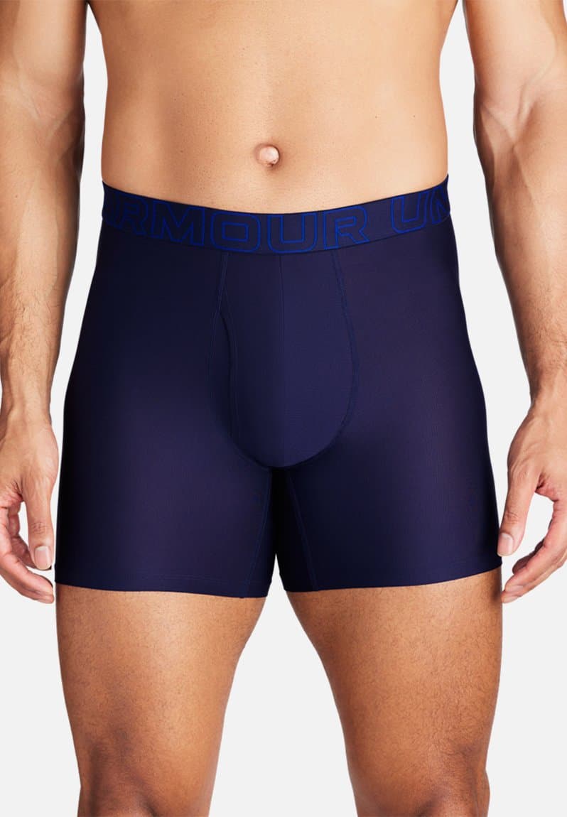 M UA Perf Tech Mesh 6in Regular Multi Blue, view 2