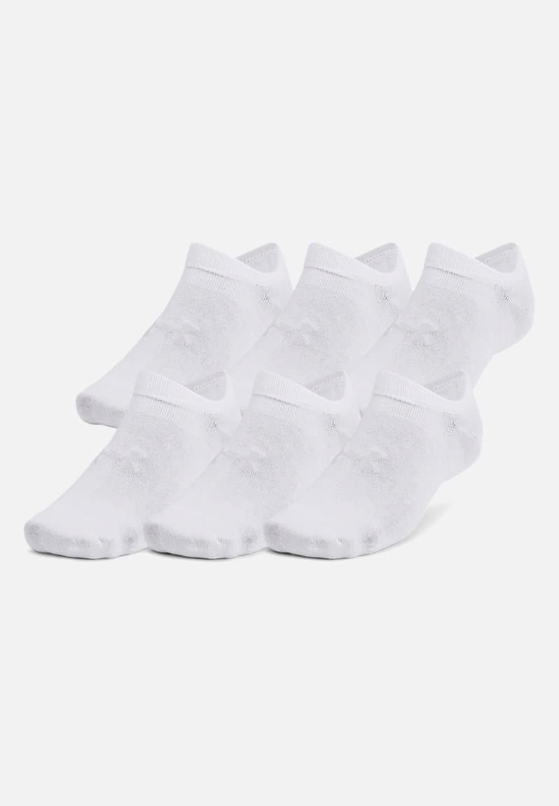 Essential No Show 6 Pack White/White/Halo