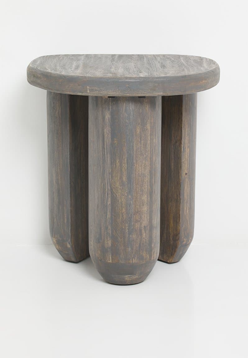 Trey wood side table-grey, view 2
