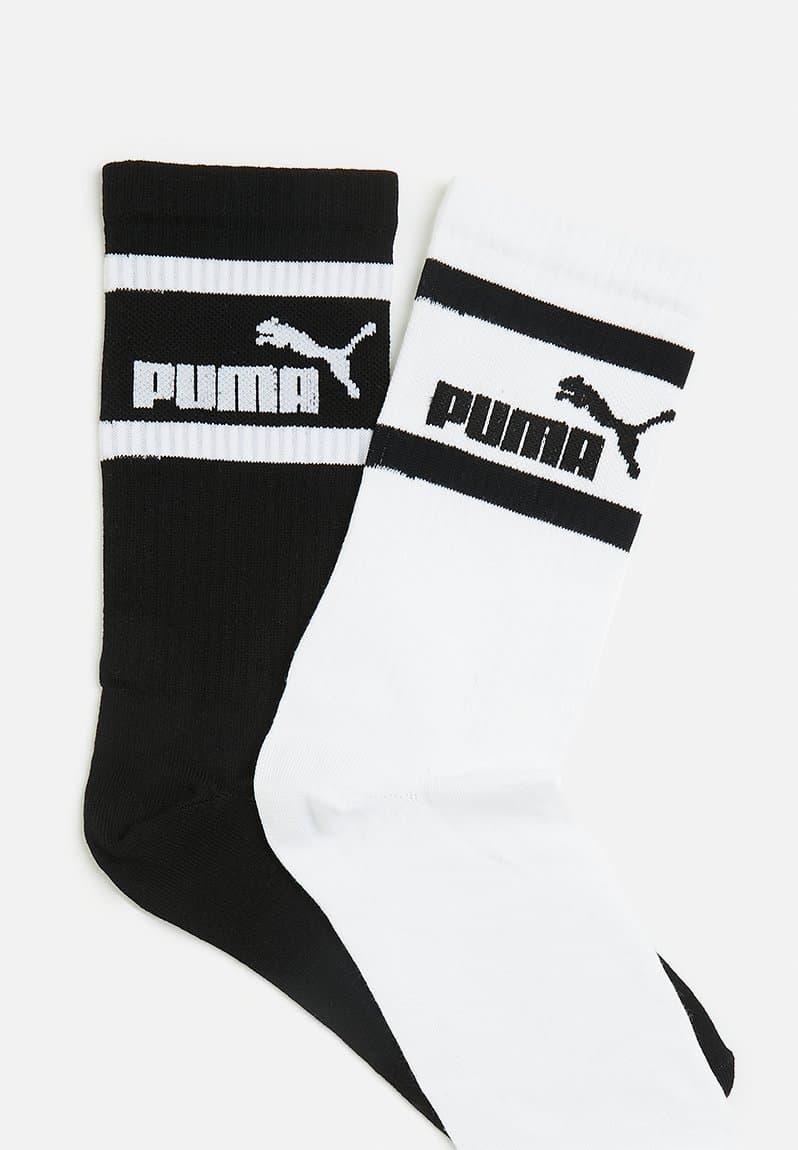 2 Pk Mid Calf No.1 Logo Sock black, view 2