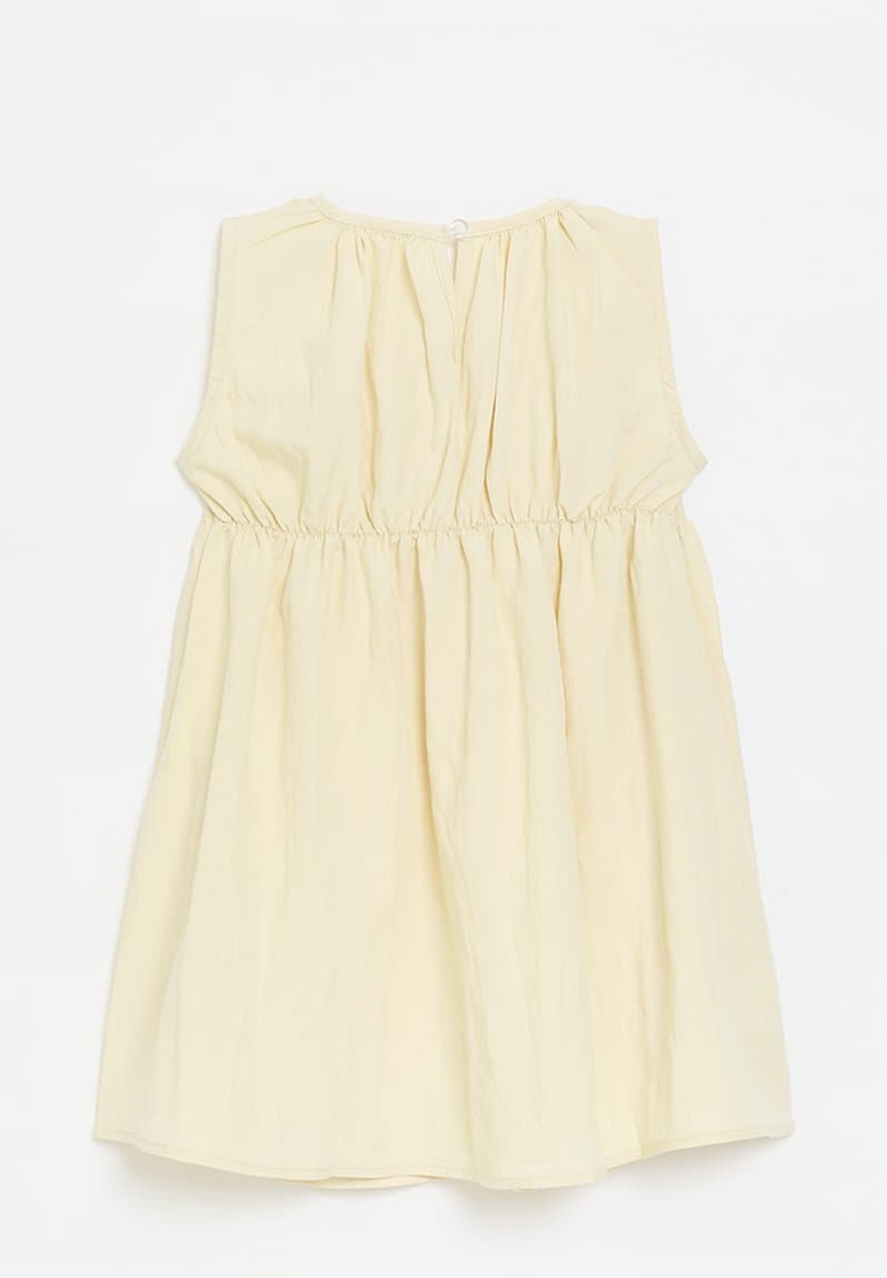 Smock bodice dress with dainty bows neutral, view 2