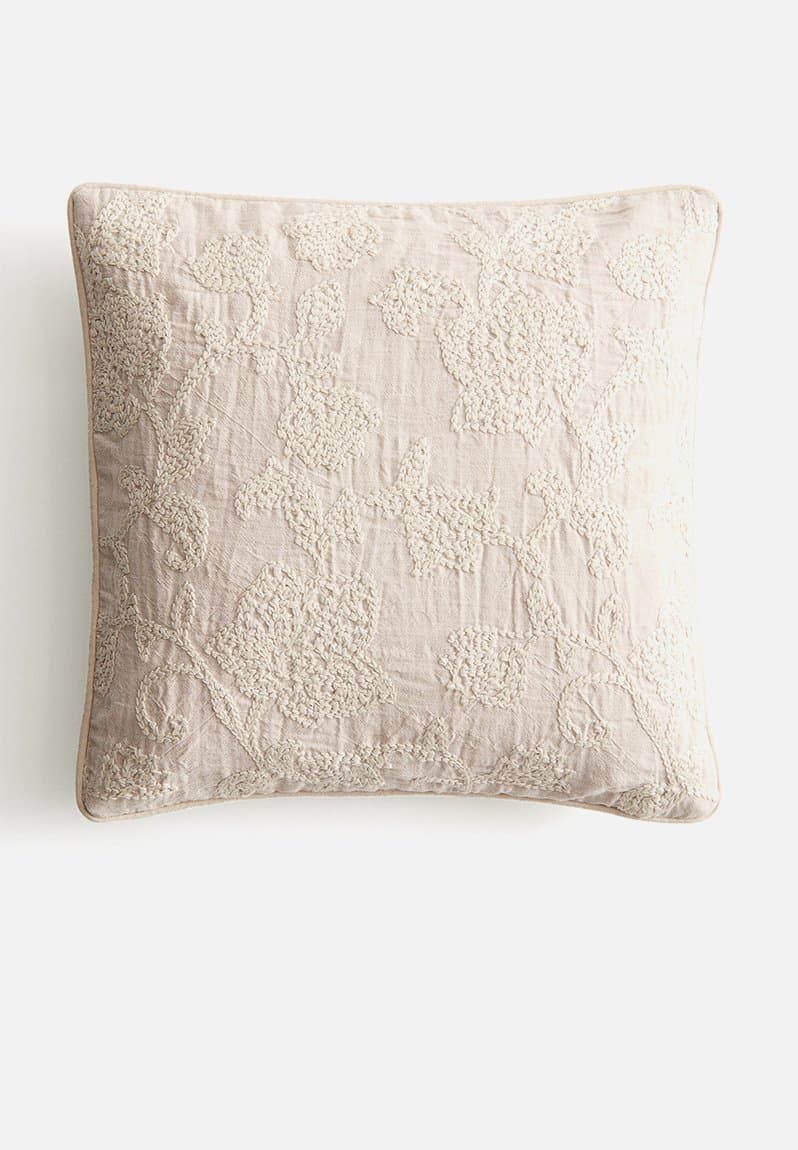 Embroidered cushion cover, view 2