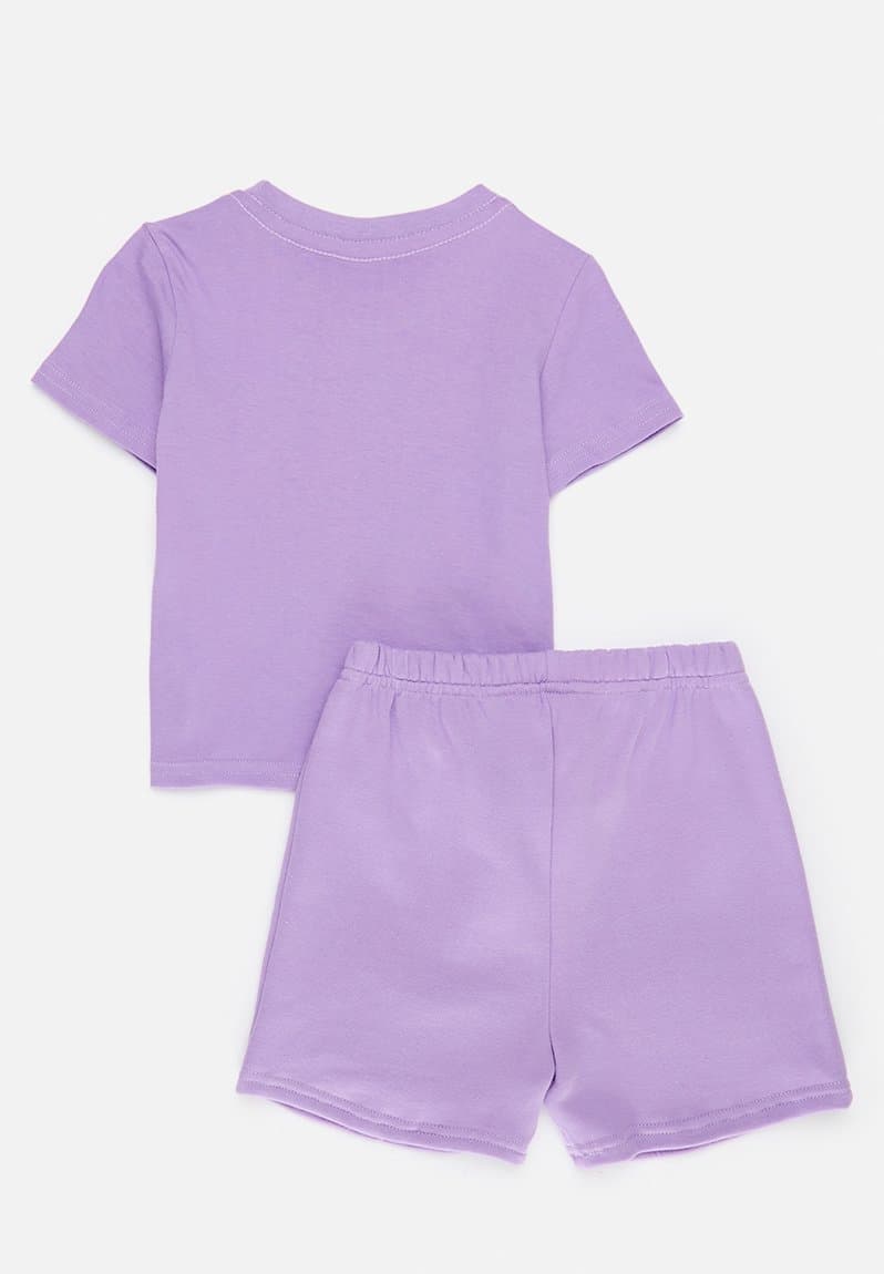 Placement tee with shorts lilac/amore, view 2