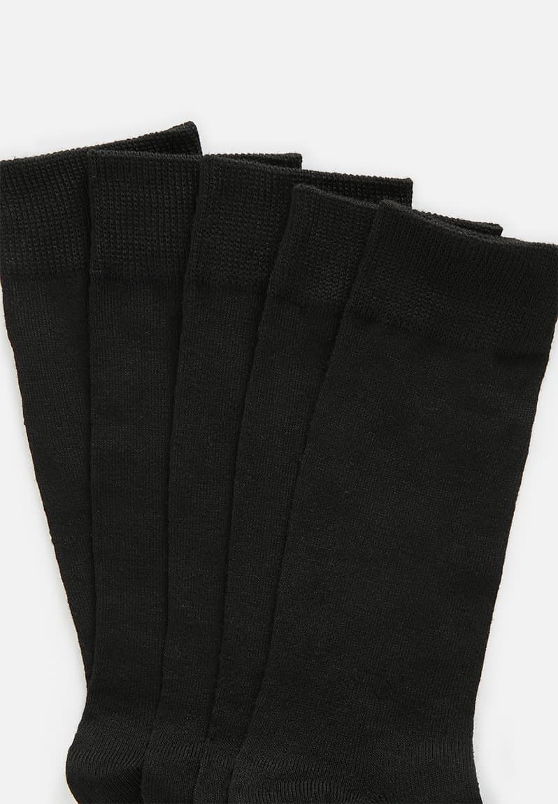 5 Pack Socks With Reinforced Heel And Toe, view 2