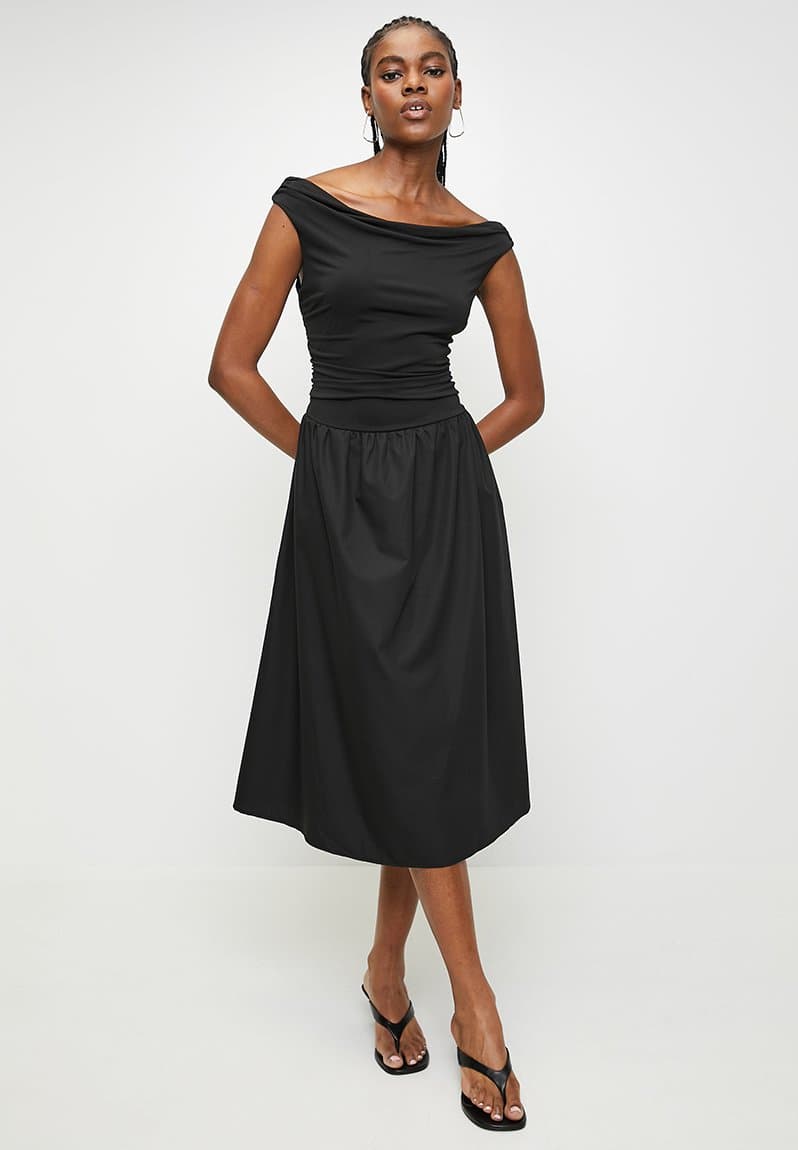 S/less Cowl Neck Skirt and Top