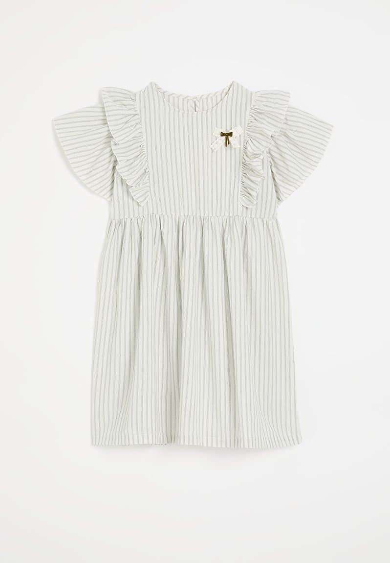 Frilled sleeve dress