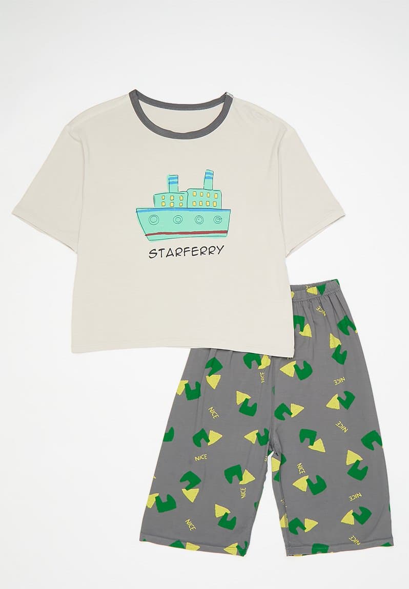 Printed pj set