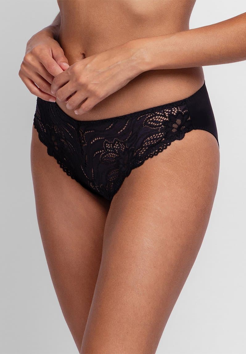 Angie-2pp brief black/fuchsia, view 2