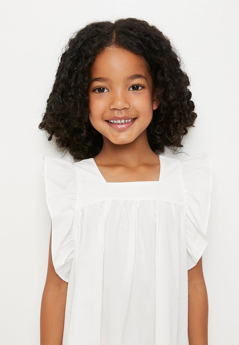 Baby doll with ruffle sleeves, view 2