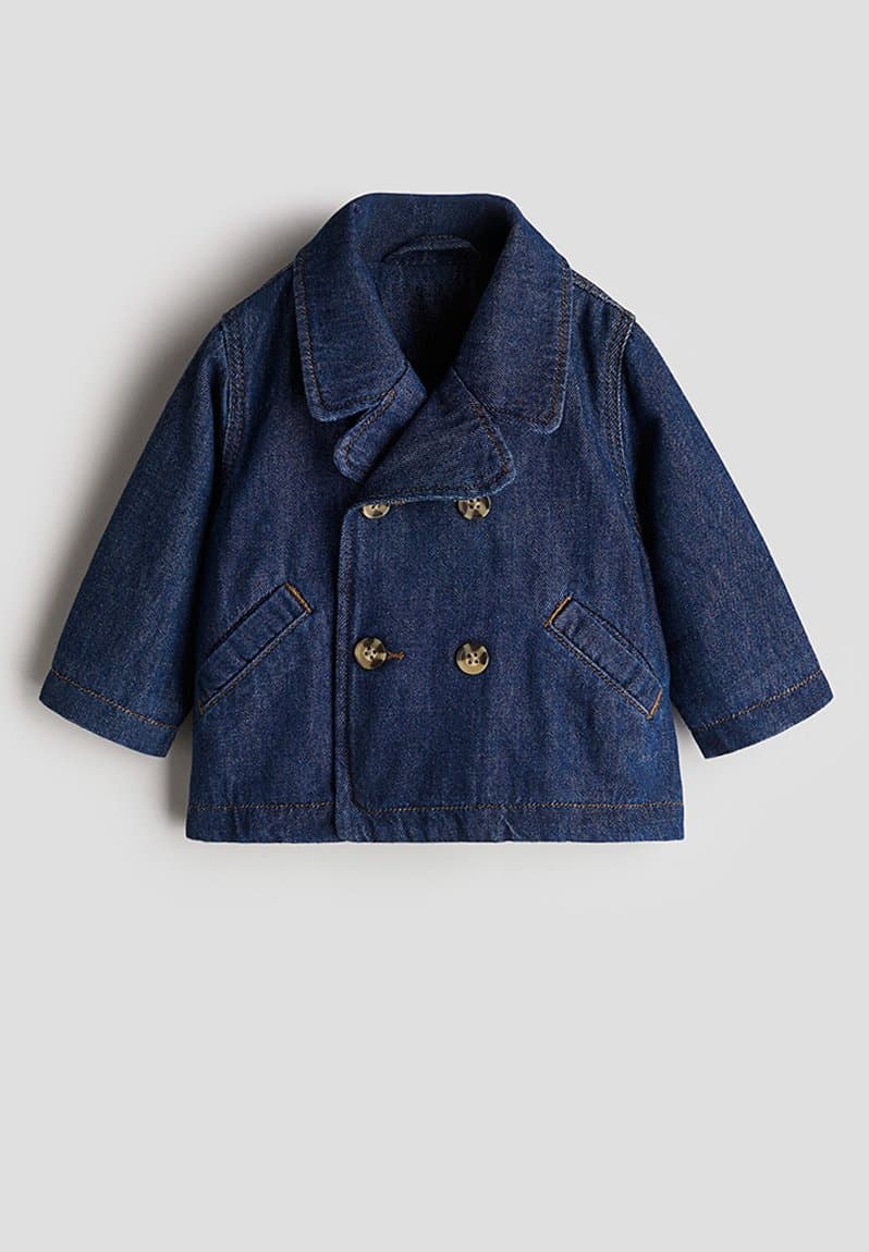 Trench coat dark denim