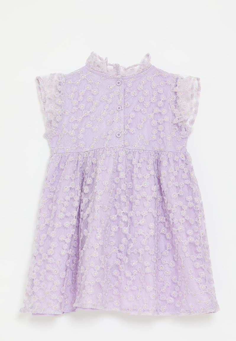 Lace dress lilac, view 2
