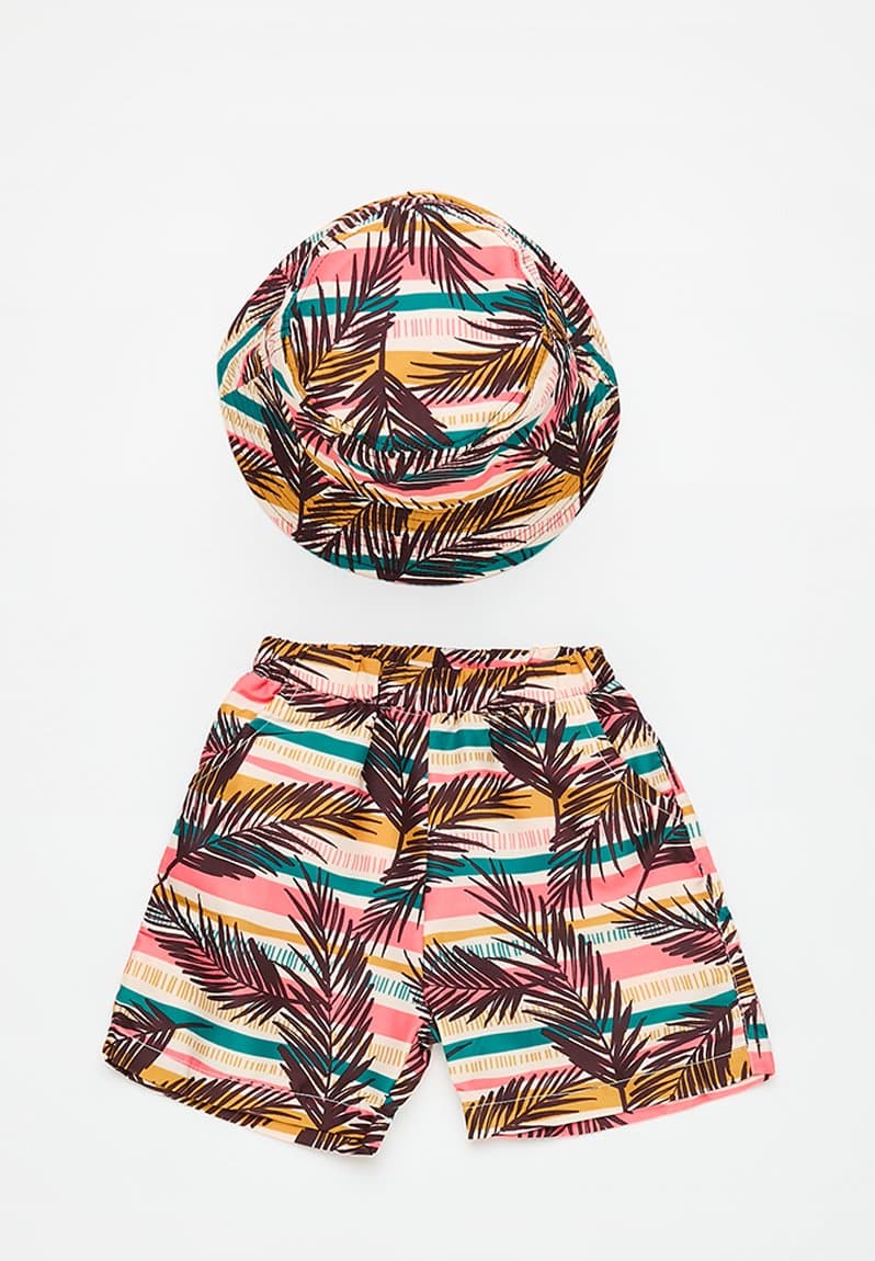 Boardshort & bucket hat, view 2