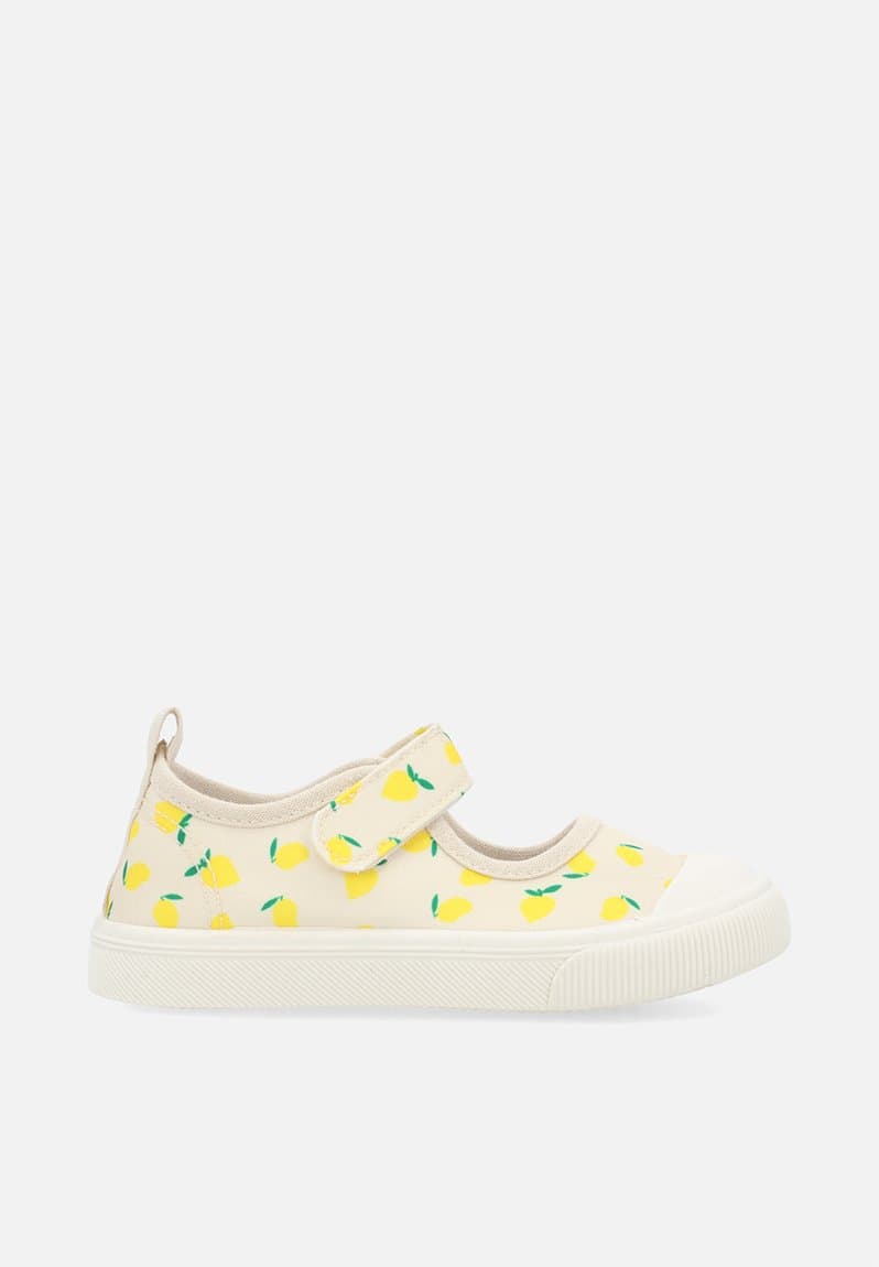 Lemon printed mary jane sneakers