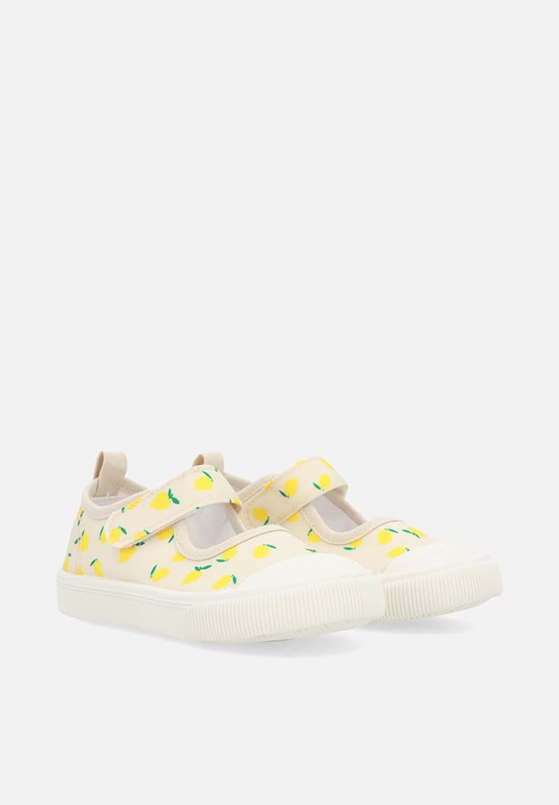 Lemon printed mary jane sneakers, view 2