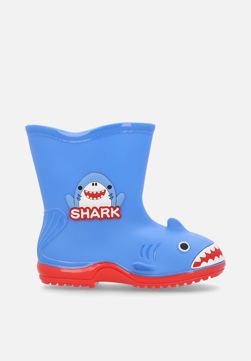 Shark rain boots, view 2