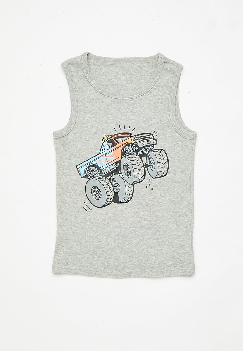 3 Pack Vests Space Dino/truck, view 2