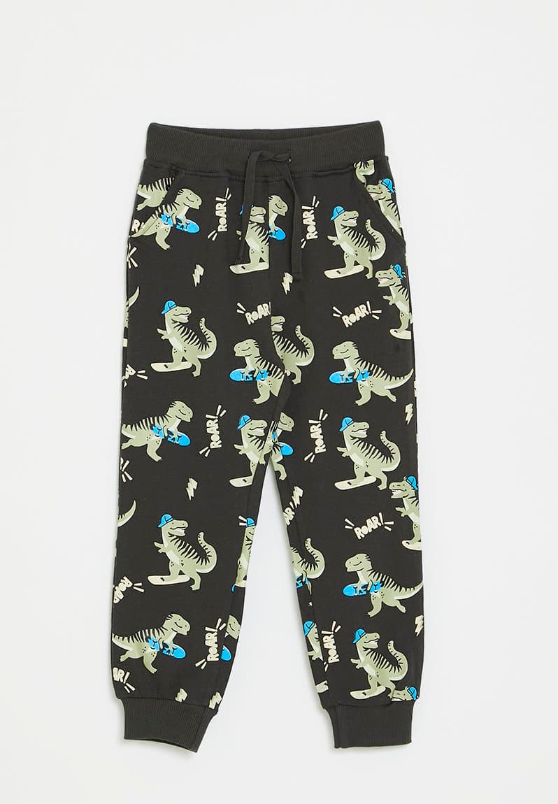 Printed jogger black/skater dino