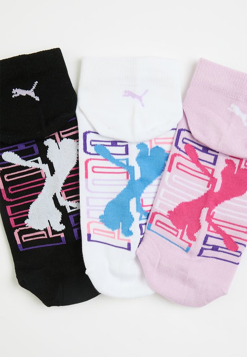 3pk Low Cut Graphic Socks, view 2