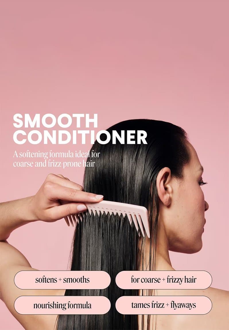 SMOOTH Conditioner with Wheat Protein for Curly & Frizzy Hair 354ml, view 2
