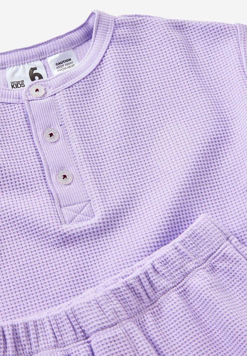 Sully Long Sleeve Pyjama Set Vintage Lilac, view 2