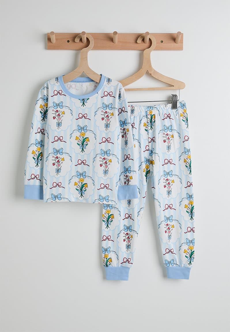 Pj set white/blue/aop