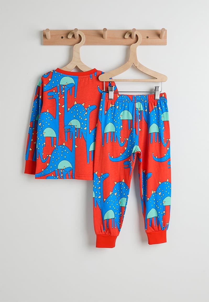 Pj set red/dino, view 2