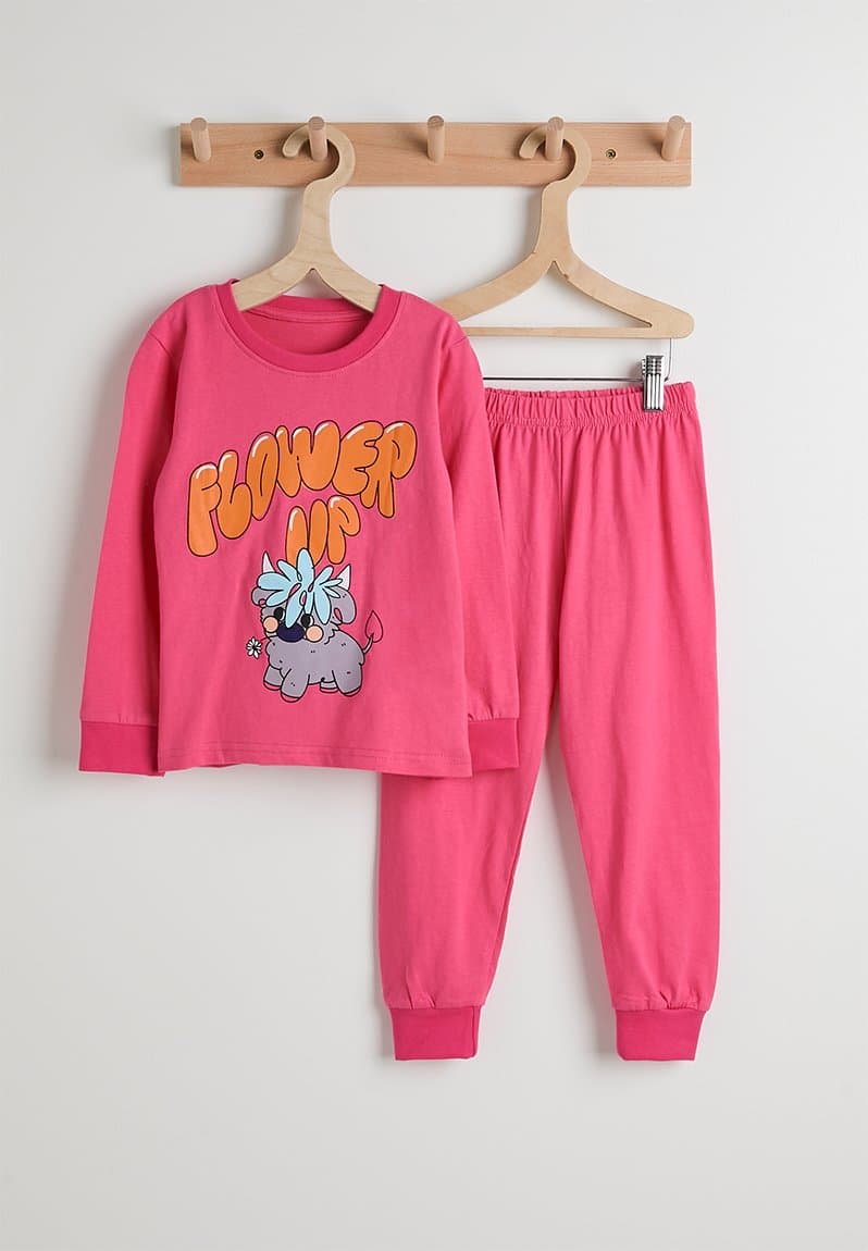 Placement print pj set cerise