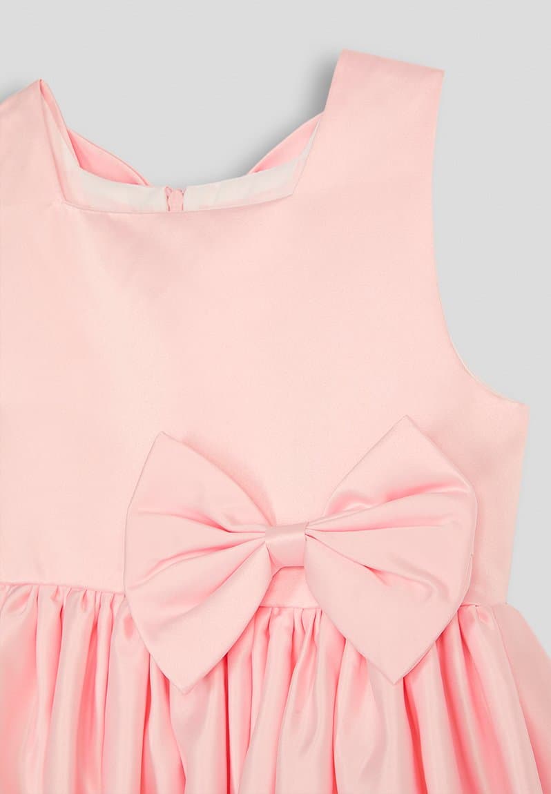 Occasion skater dress with bow, view 2