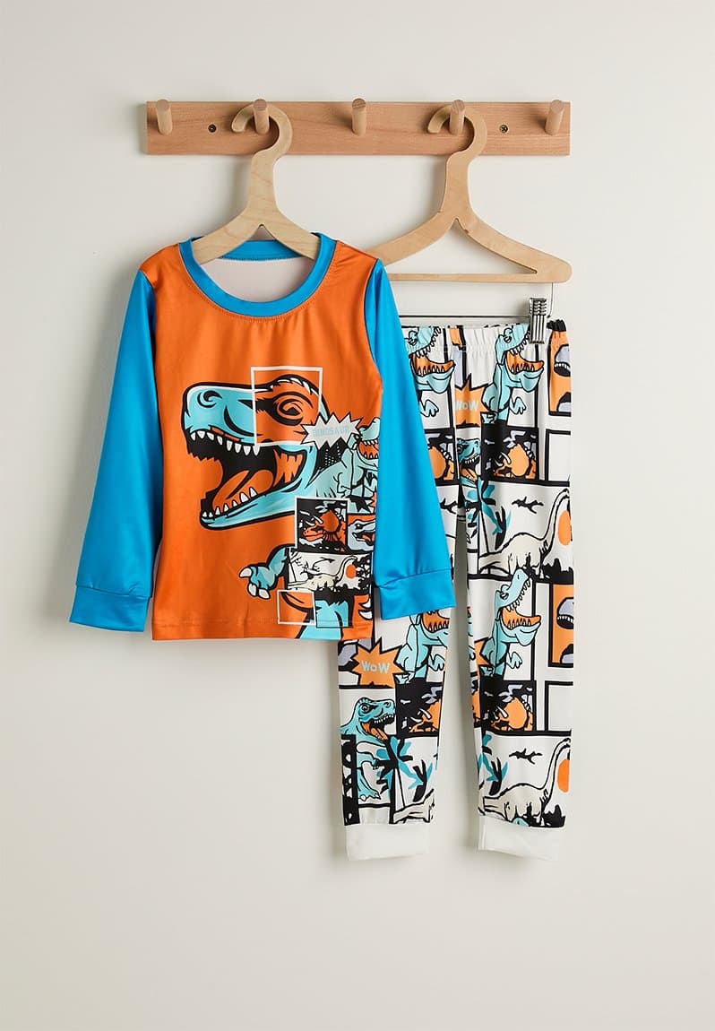 Cartoon dino pj set