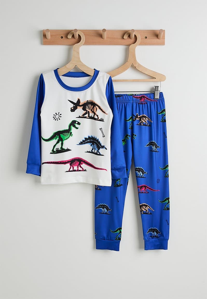 Dino long sleeve pj set