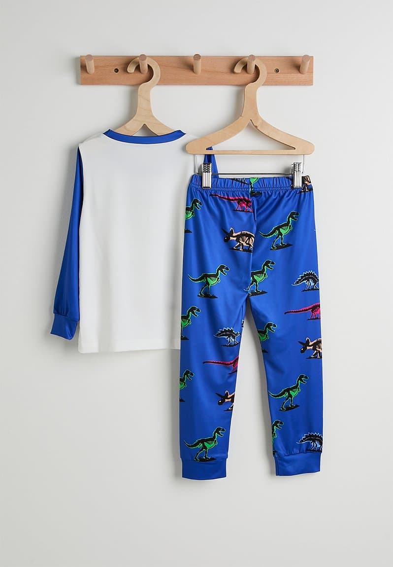 Dino long sleeve pj set, view 2