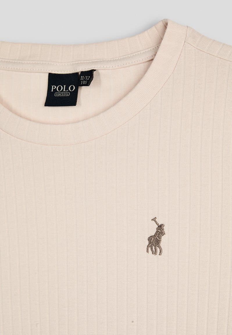 Casey rib ls dress marshmallow, view 2