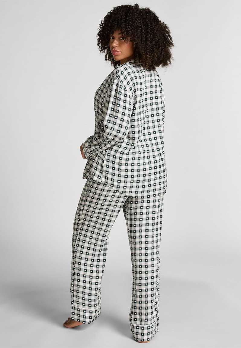 Pj ls vis twill print green gables, view 2