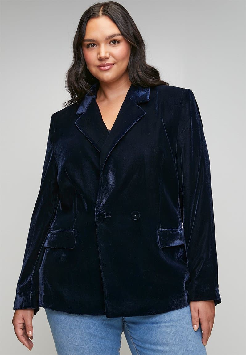Plus blazer combi