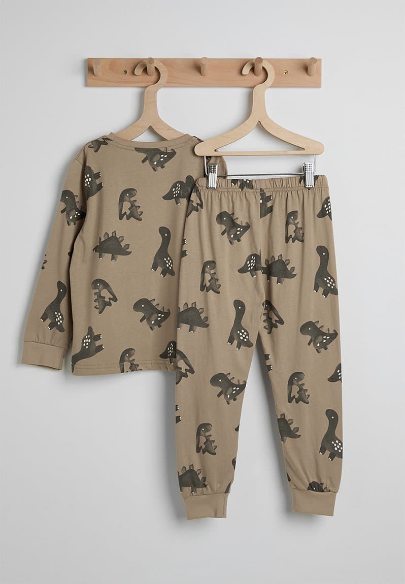 Dino aop pj set mocha, view 2