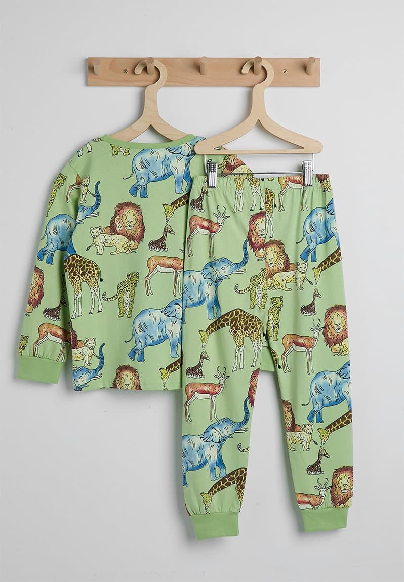 Pj set green/safari, view 2