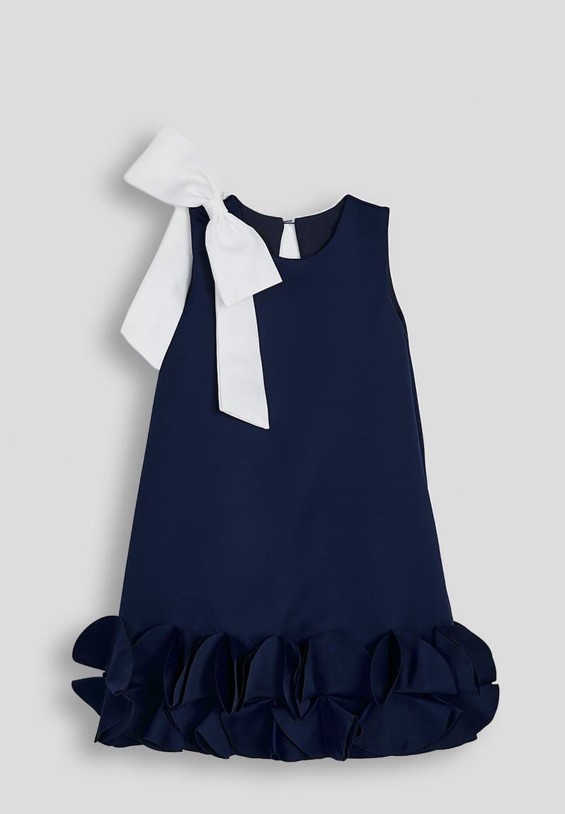 Aline dress with statement bow
