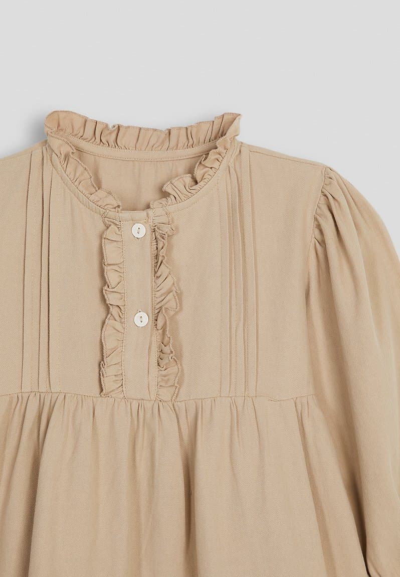 Pintucked smock dress, view 2