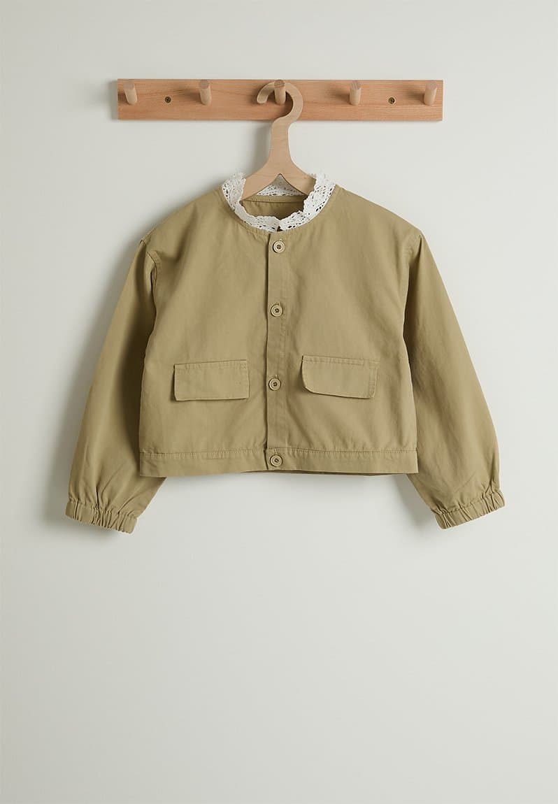 Cropped co-ord shacket