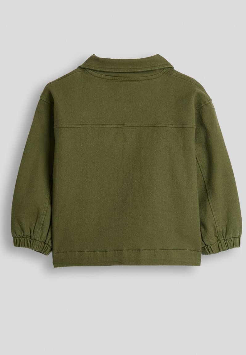 Twill casual jacket army, view 2