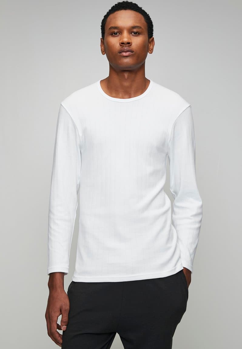 Drop Needle Interlock Undershirt