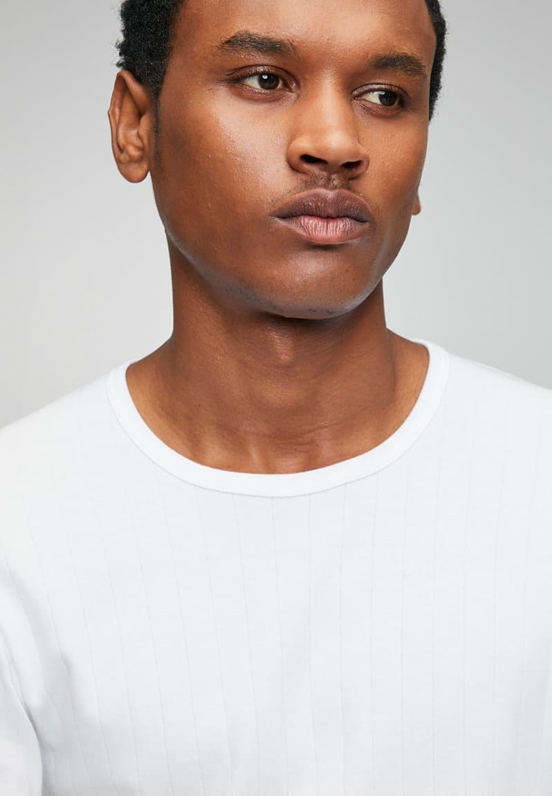 Drop Needle Interlock Undershirt, view 2