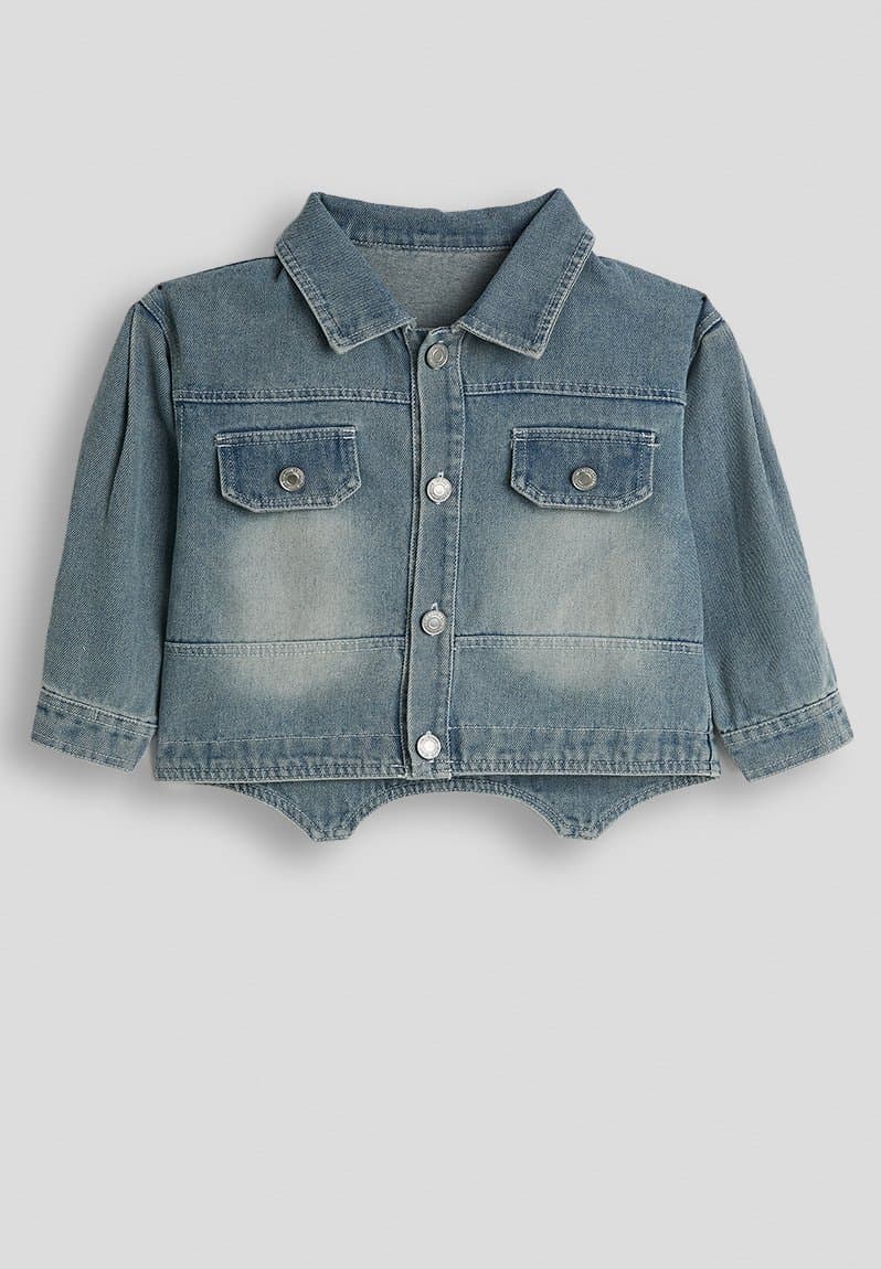 Pointed denim jacket