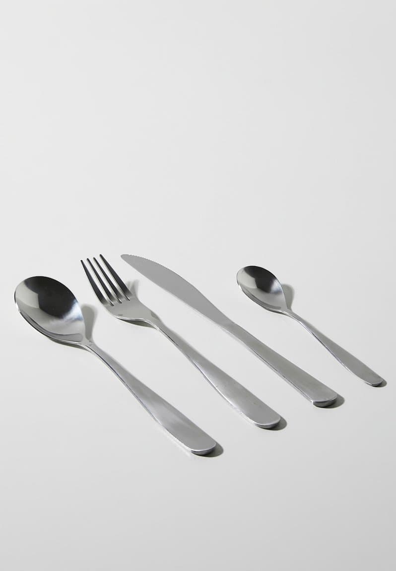 Mirror stainless steel cutlery 16 piece set