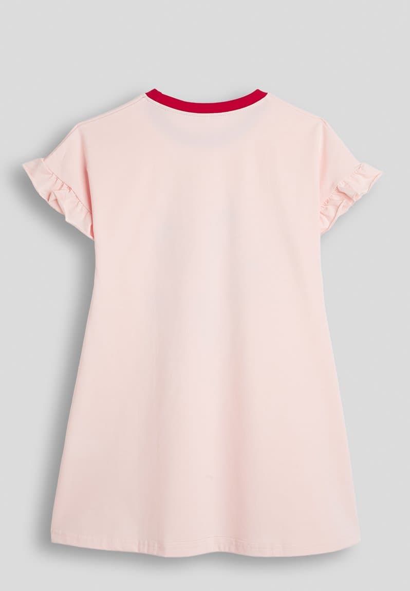 Strawberry graphic tee dress, view 2