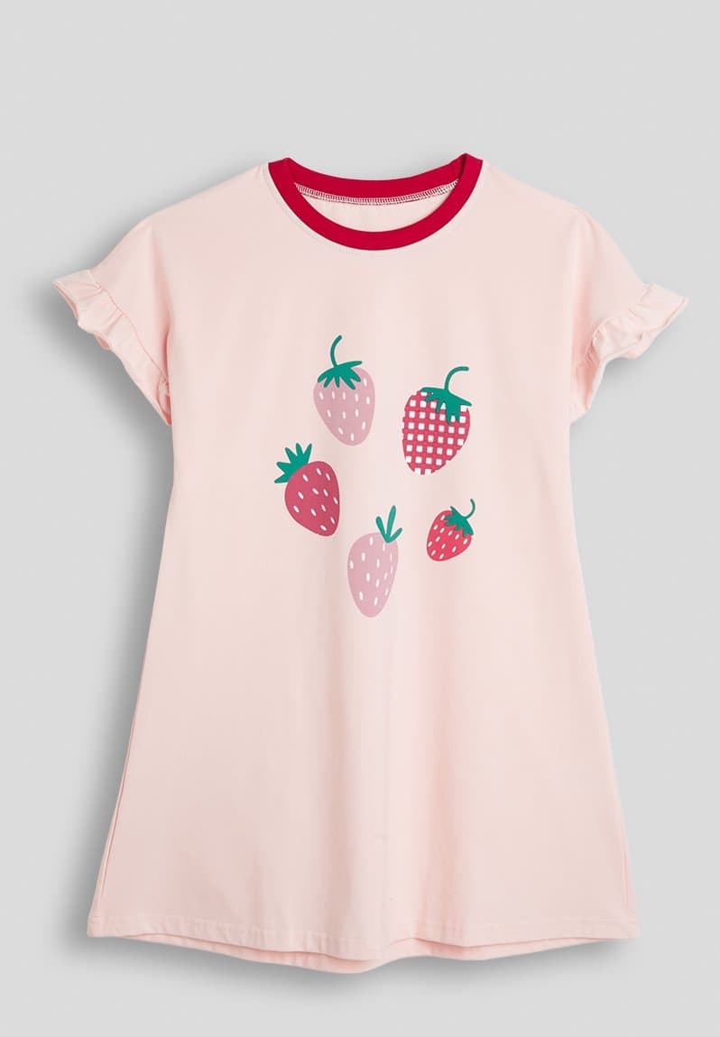Strawberry graphic tee dress