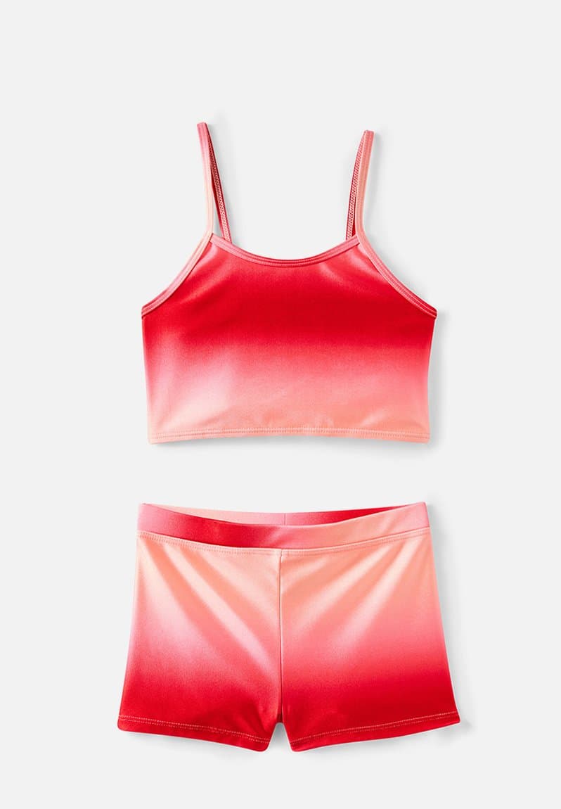Tahlie Tankini Set Sunkissed/Varsity Red Ombre