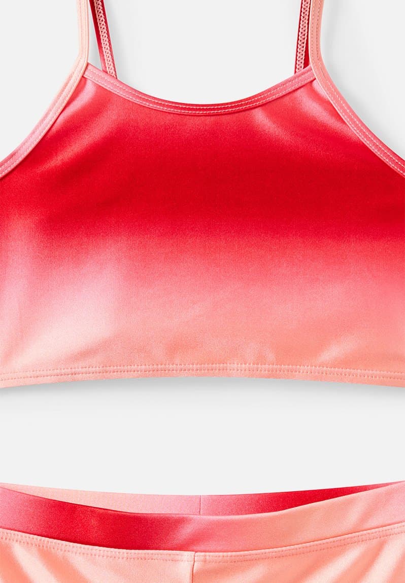 Tahlie Tankini Set Sunkissed/Varsity Red Ombre, view 2